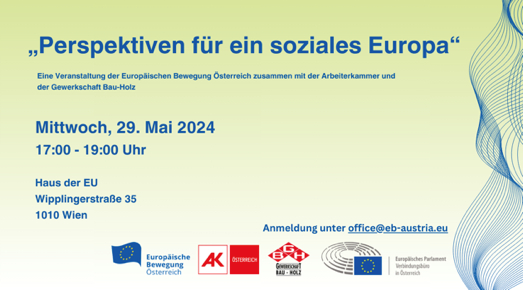 Einladung zur Veranstaltung "Perspektiven für ein soziales Europa"