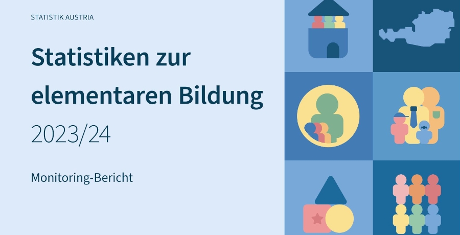 Cover des Monitoring-Bericht - Statistiken zur elementaren Bildung 2023/24