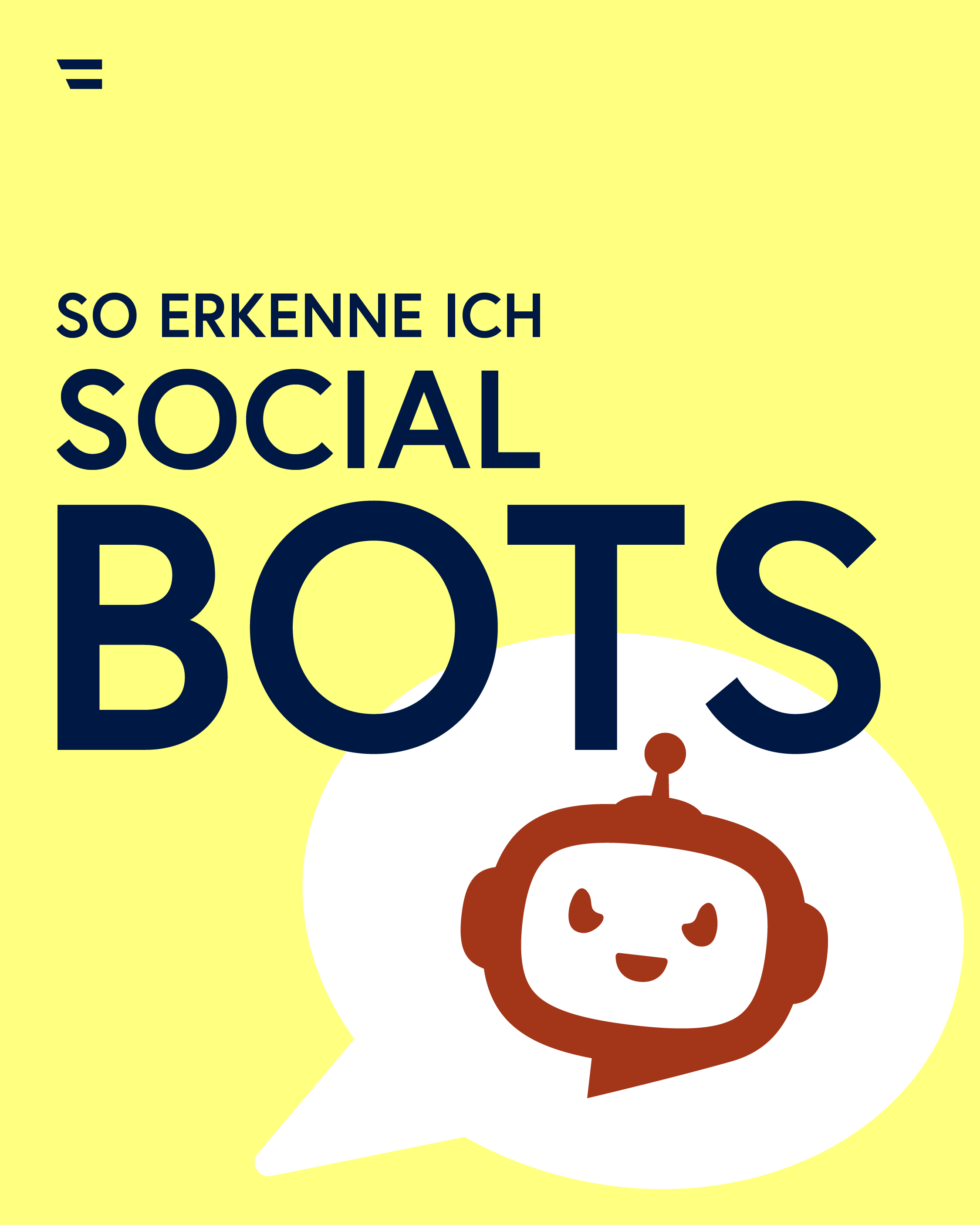 Grafik: So erkenne ich Social Bots