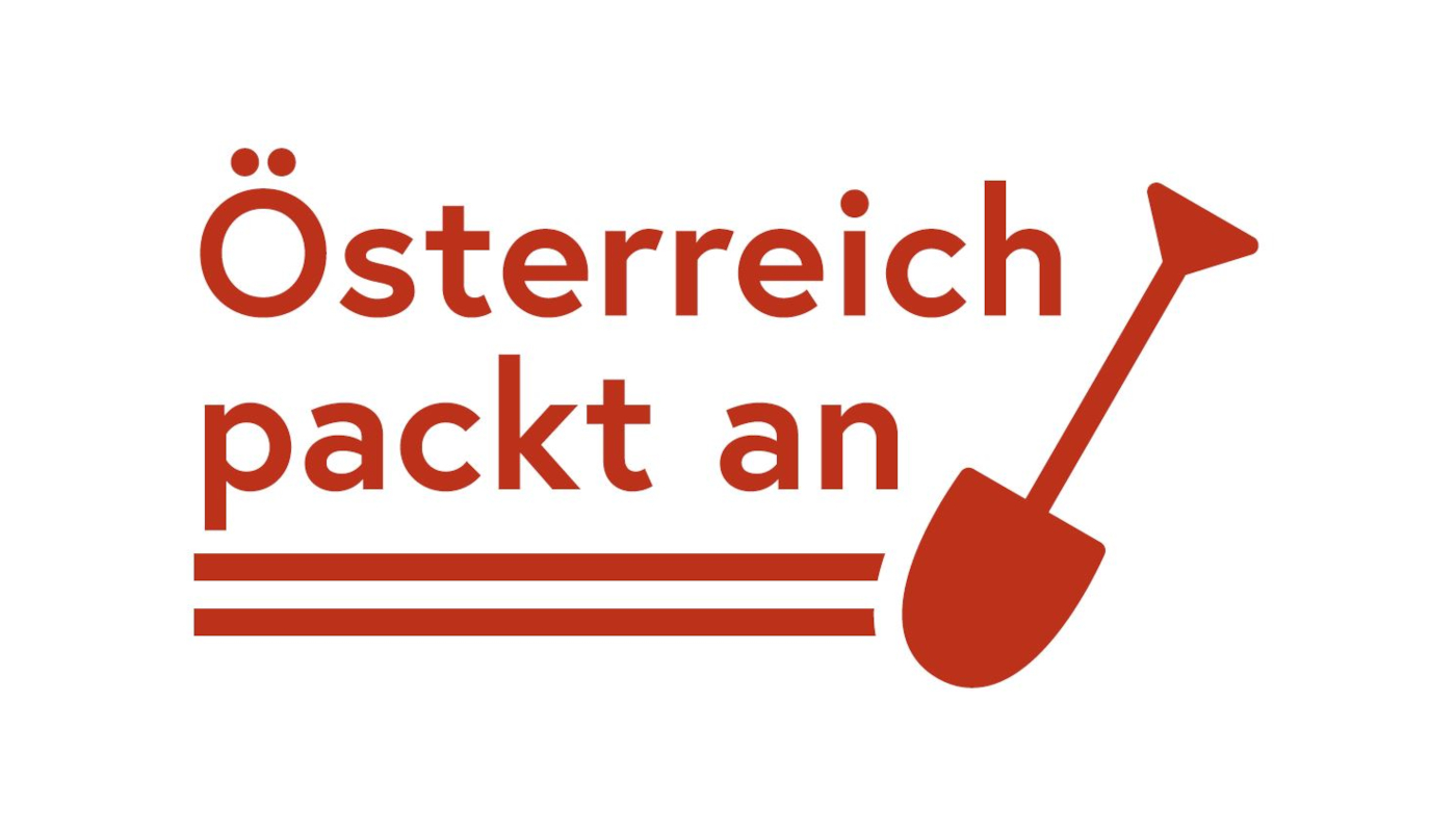 Logo Österreich packt an