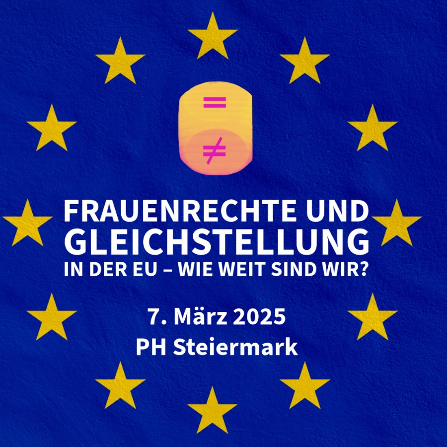 Logo der Europäischen Union mit Ankündigungstext