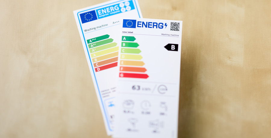  Das Energieeffizienzlabel der EU: alt (links), neu