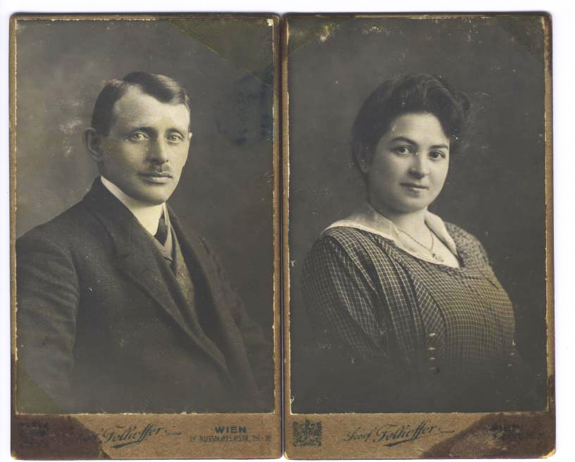 Porträtfotos der Großeltern von Julius Neumark